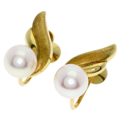 MIKIMOTO Pearl Pearl Earring K18 Yellow Gold Ladies [Used]