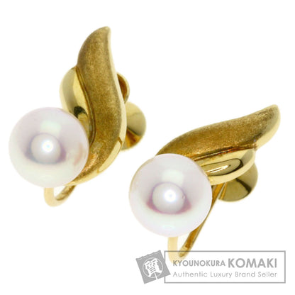 MIKIMOTO Pearl Pearl Earring K18 Yellow Gold Ladies [Used]