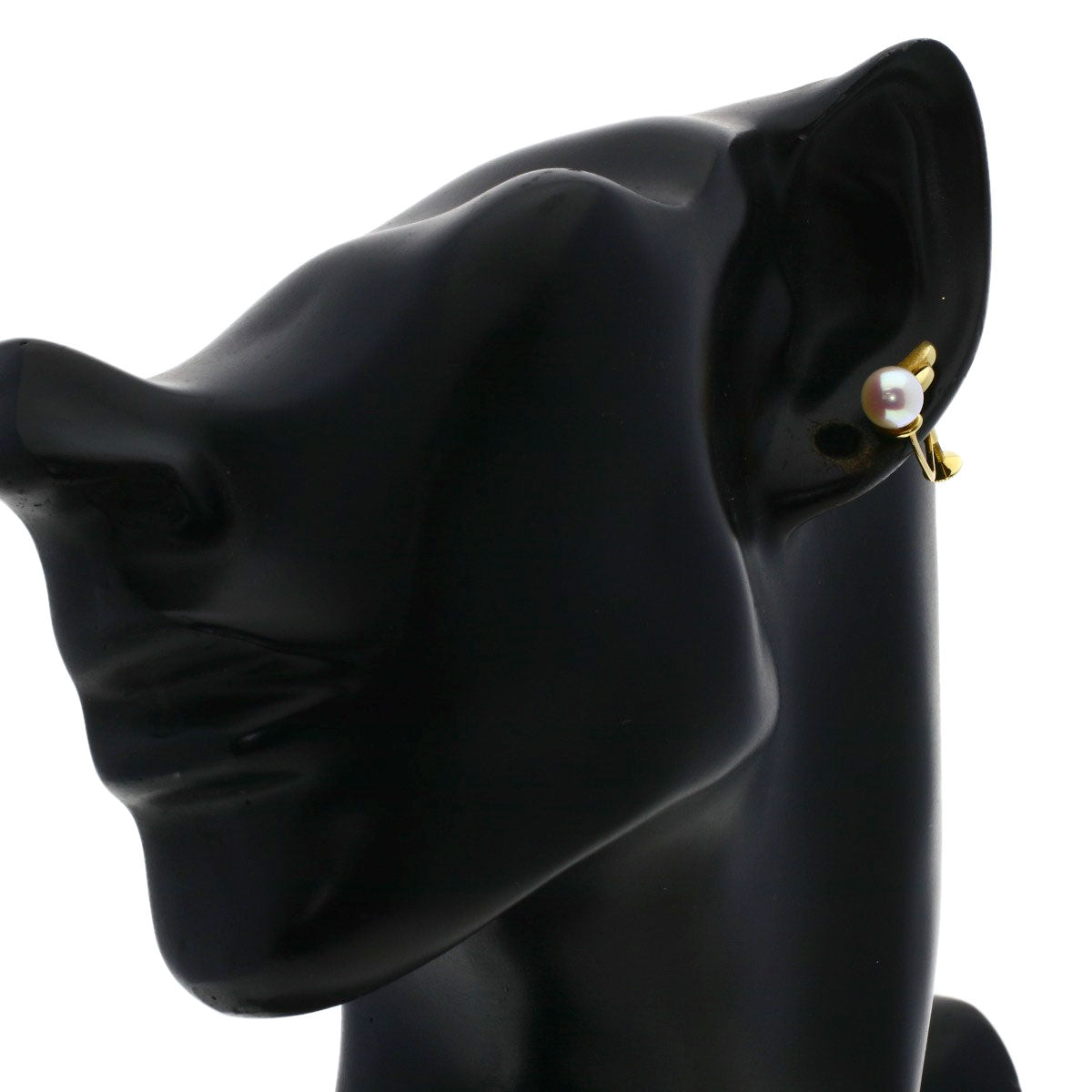 MIKIMOTO Pearl Pearl Earring K18 Yellow Gold Ladies [Used]