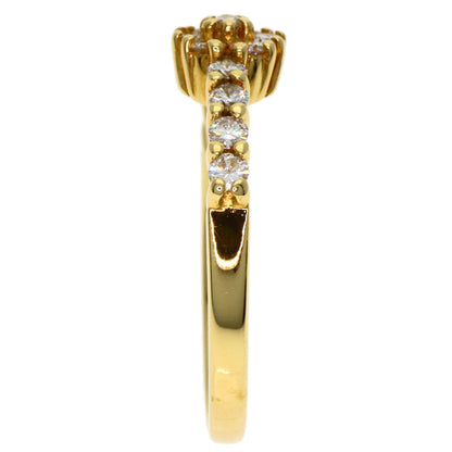 Ponte Vecchio Diamond Ring K18 Yellow Gold Ladies [Used]
