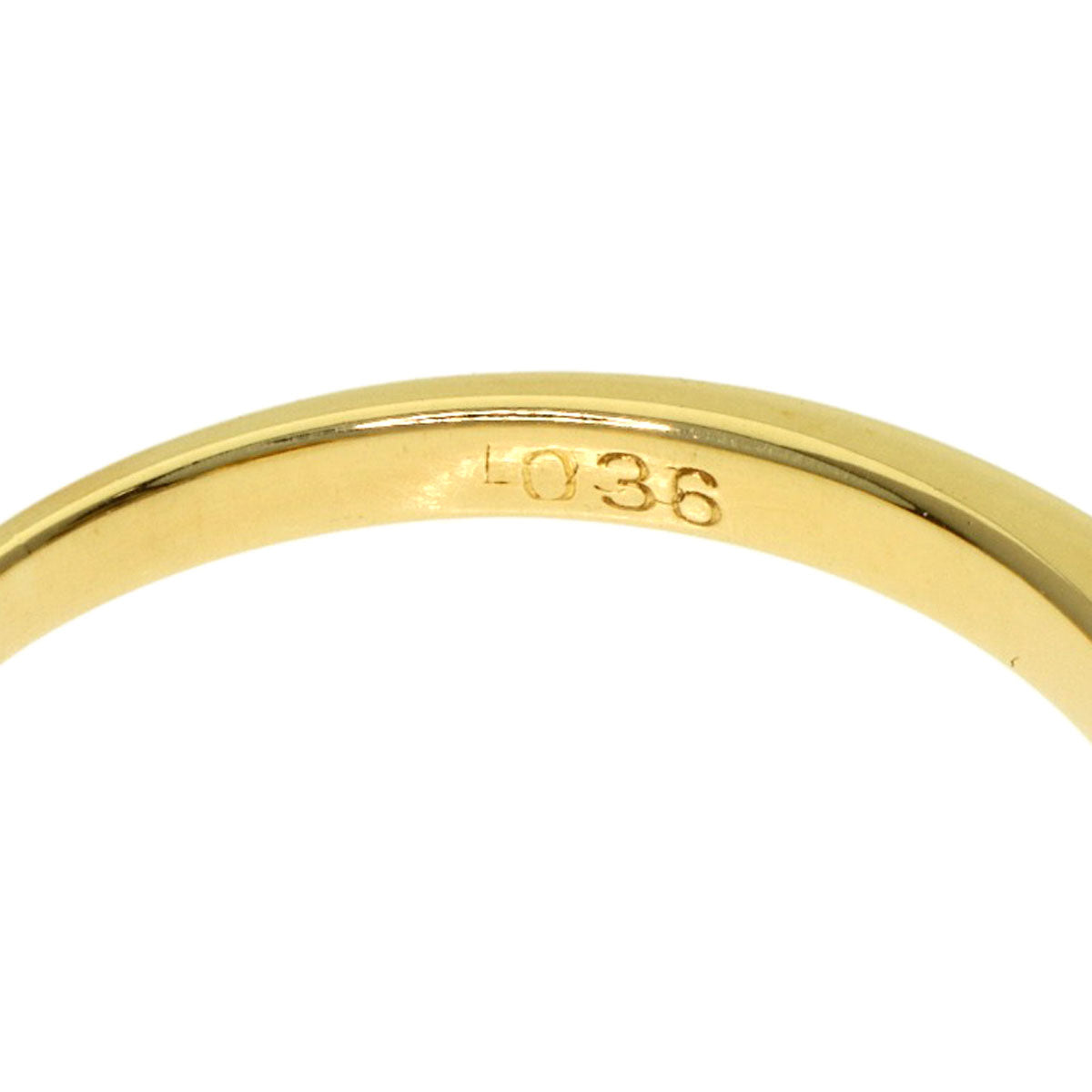 Ponte Vecchio Diamond Ring K18 Yellow Gold Ladies [Used]
