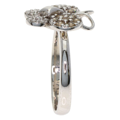 Ponte Vecchio Butterfly motif Diamond Ring K18 White Gold Ladies [Used]