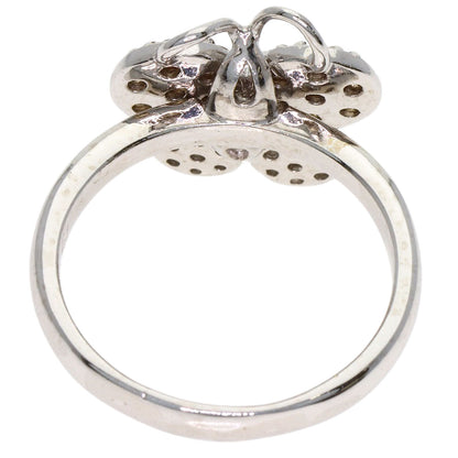 Ponte Vecchio Butterfly motif Diamond Ring K18 White Gold Ladies [Used]