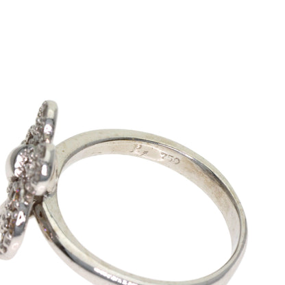 Ponte Vecchio Butterfly motif Diamond Ring K18 White Gold Ladies [Used]