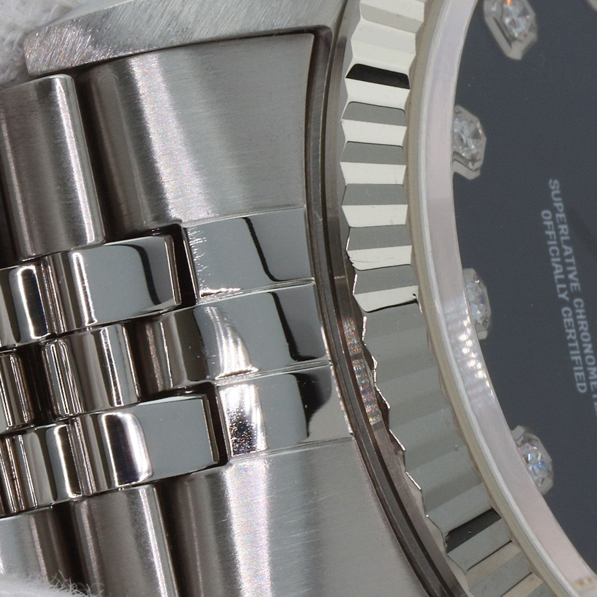 ROLEX DATEJUST 10P Diamond Watches 16234G Stainless Steel/Stainless Steel mens