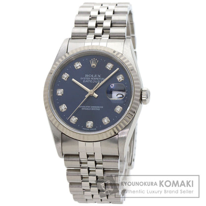 ROLEX DATEJUST 10P Diamond Watches 16234G Stainless Steel/Stainless Steel mens