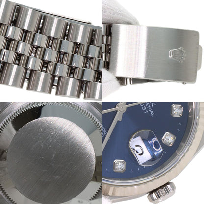 ROLEX DATEJUST 10P Diamond Watches 16234G Stainless Steel/Stainless Steel mens