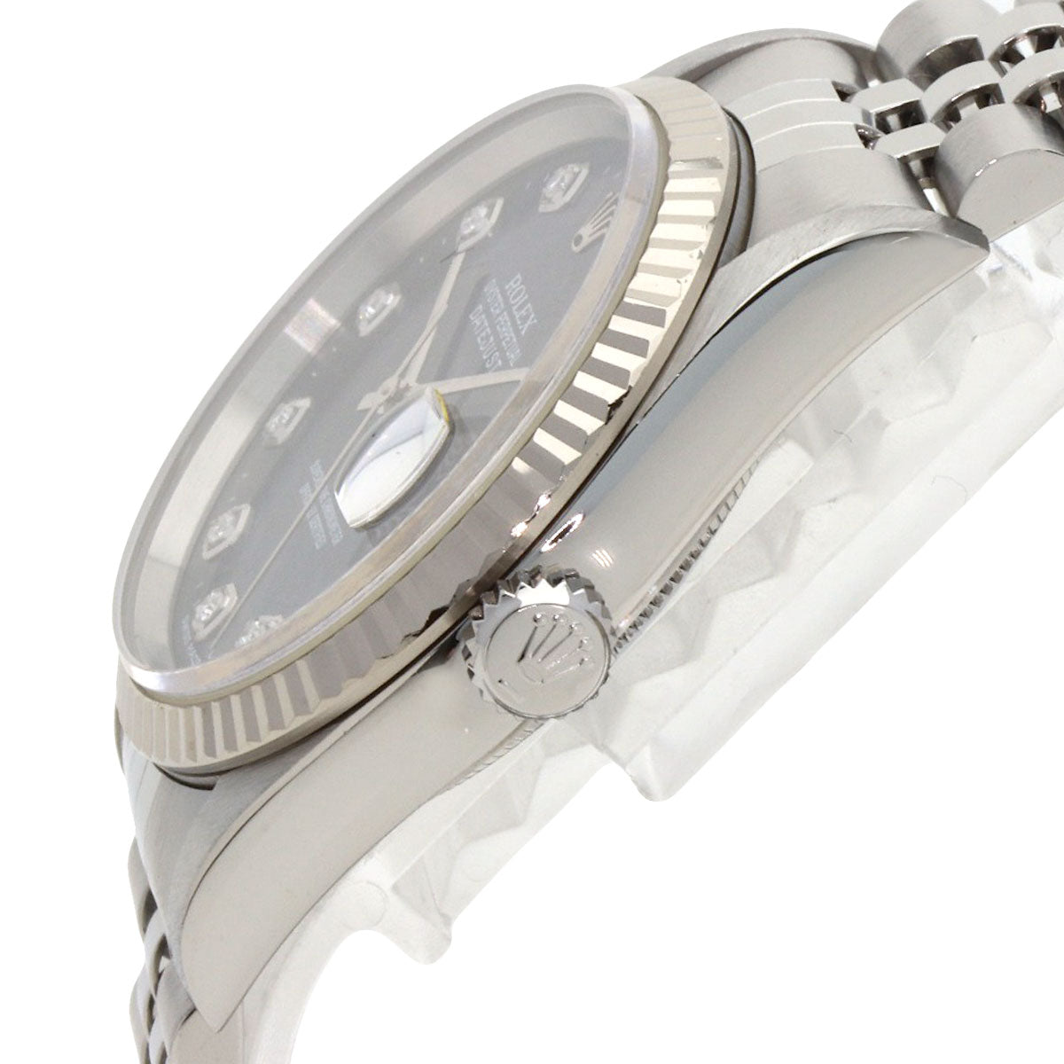 ROLEX DATEJUST 10P Diamond Watches 16234G Stainless Steel/Stainless Steel mens