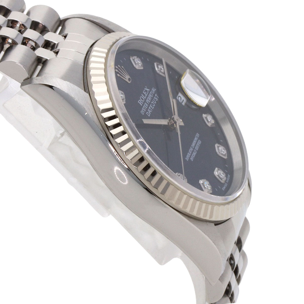 ROLEX DATEJUST 10P Diamond Watches 16234G Stainless Steel/Stainless Steel mens