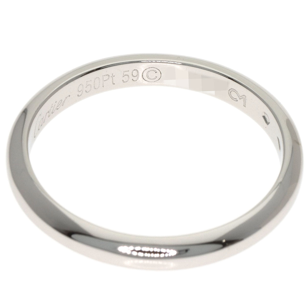 CARTIER Wedding # 59 Ring Platinum PT950 Ladies [Used]
