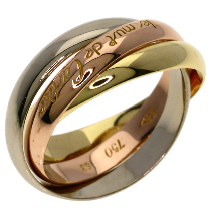 CARTIER Trinity Ring K18 Yellow Gold K18 White GoldLadies [Used]