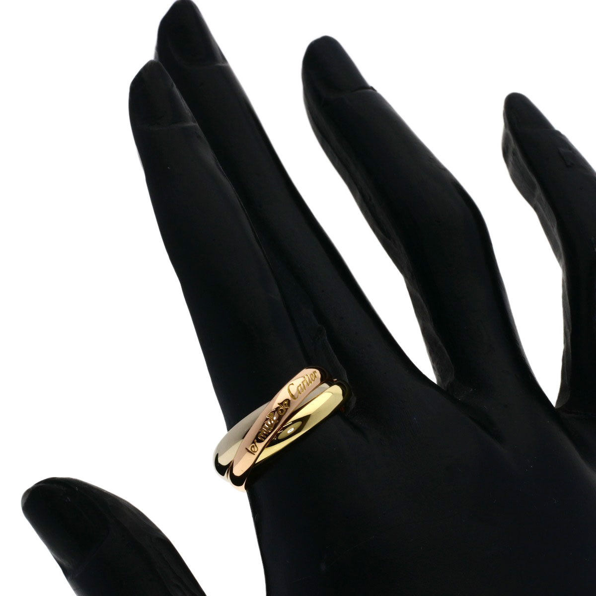 CARTIER Trinity Ring K18 Yellow Gold K18 White GoldLadies [Used]