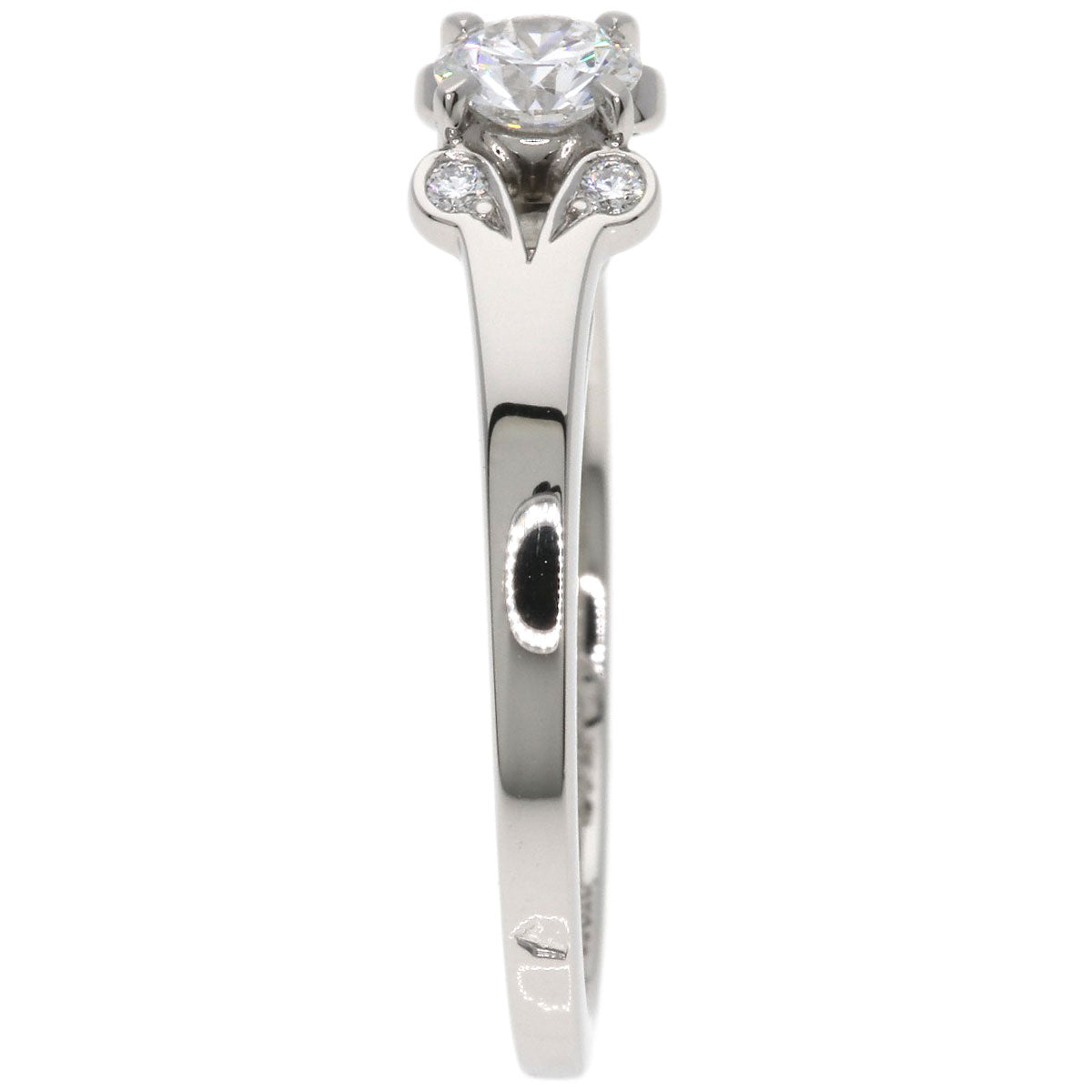 CARTIER Ballerina Solitaire Bright Lillian Cut Diamond #50 E-VS1-EX Ring Platinum PT950 Ladies [Used]