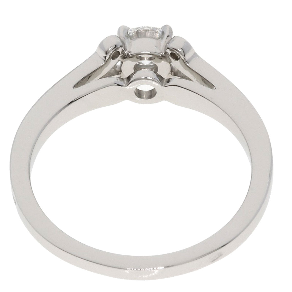 CARTIER Ballerina Solitaire Bright Lillian Cut Diamond #50 E-VS1-EX Ring Platinum PT950 Ladies [Used]