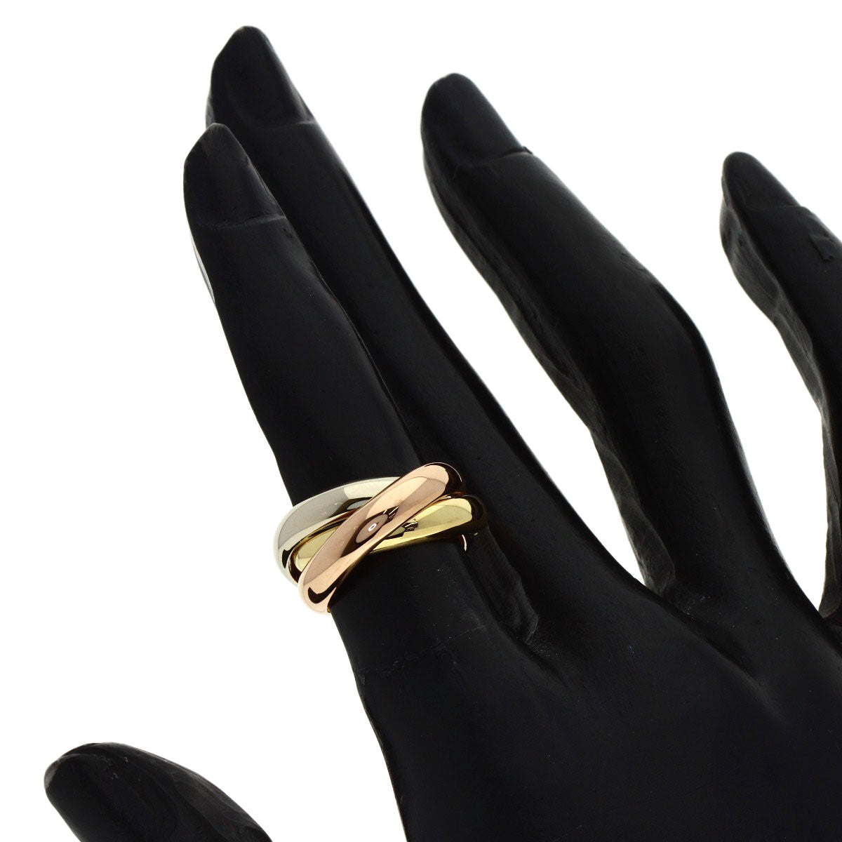 CARTIER Trinity MM #46 Ring K18 Yellow Gold K18 White GoldLadies [Used]