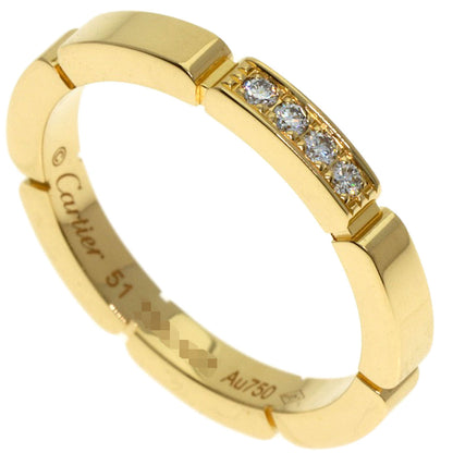 CARTIER Mayon PANTHERE Diamond # 51 Ring K18 Yellow Gold Ladies [Used]