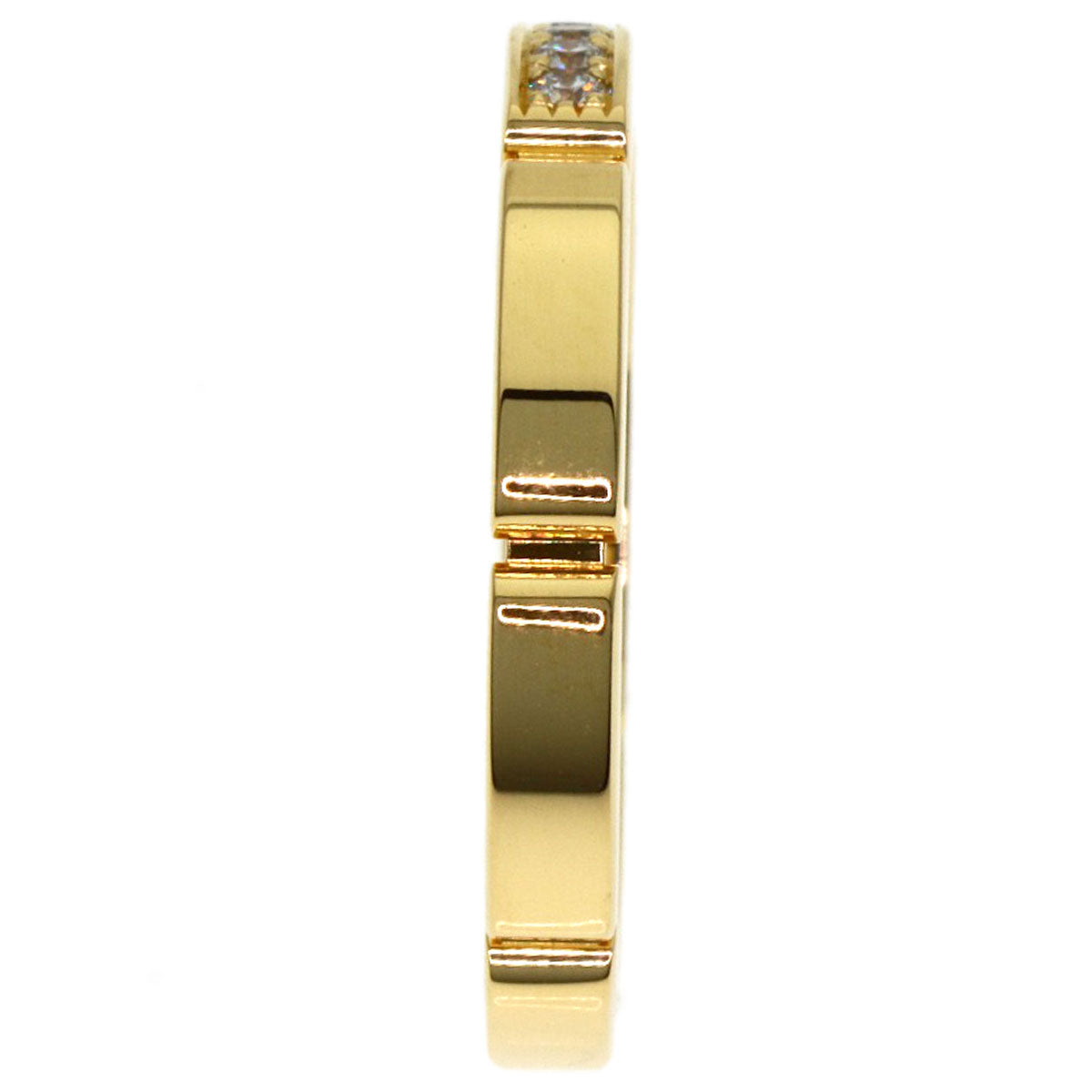 CARTIER Mayon PANTHERE Diamond # 51 Ring K18 Yellow Gold Ladies [Used]