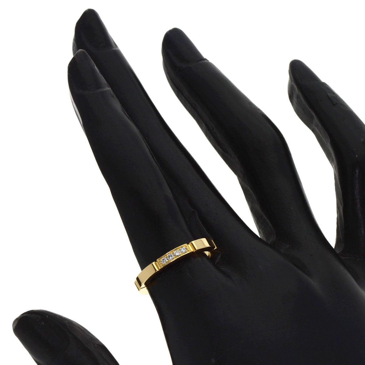 CARTIER Mayon PANTHERE Diamond # 51 Ring K18 Yellow Gold Ladies [Used]