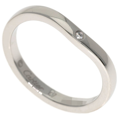 CARTIER Ballerina Curve 3P Diamond #47 Ring Platinum PT950 Ladies [Used]