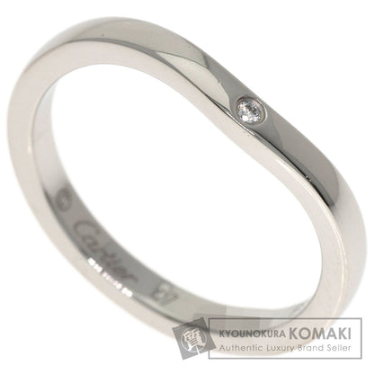 CARTIER Ballerina Curve 3P Diamond #47 Ring Platinum PT950 Ladies [Used]