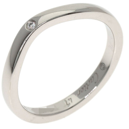 CARTIER Ballerina Curve 3P Diamond #47 Ring Platinum PT950 Ladies [Used]