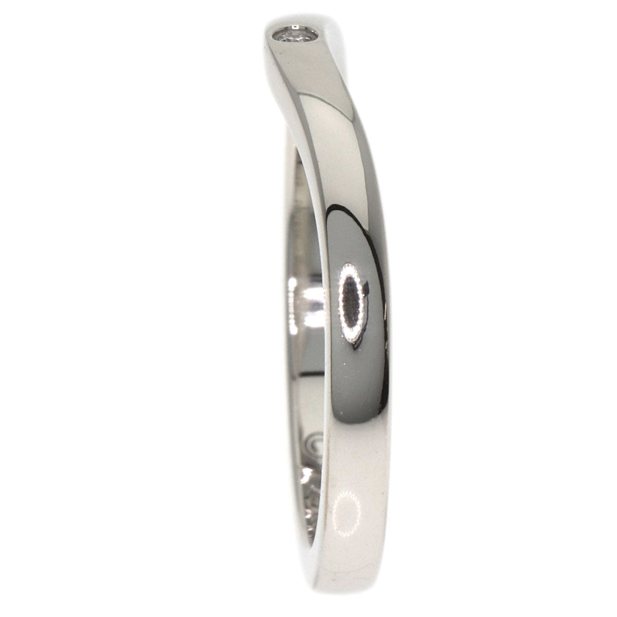 CARTIER Ballerina Curve 3P Diamond #47 Ring Platinum PT950 Ladies [Used]