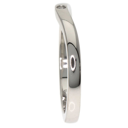 CARTIER Ballerina Curve 3P Diamond #47 Ring Platinum PT950 Ladies [Used]