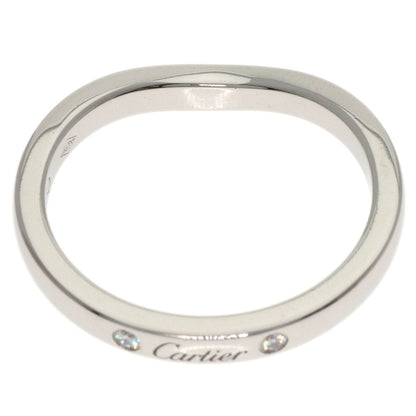 CARTIER Ballerina Curve 3P Diamond #47 Ring Platinum PT950 Ladies [Used]