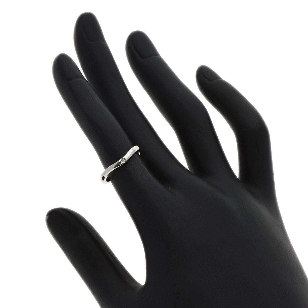 CARTIER Ballerina Curve 3P Diamond #47 Ring Platinum PT950 Ladies [Used]
