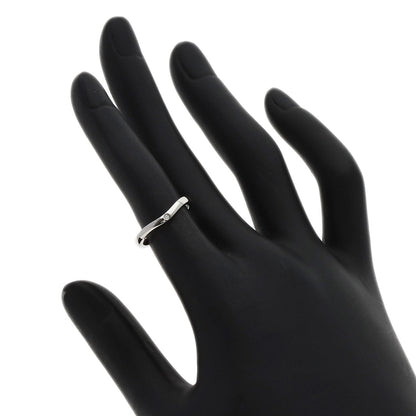 CARTIER Ballerina Curve 3P Diamond #47 Ring Platinum PT950 Ladies [Used]