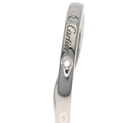 CARTIER Ballerina Curve 3P Diamond #47 Ring Platinum PT950 Ladies [Used]