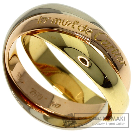 CARTIER Trinity #50 Ring K18 Yellow Gold K18 White GoldLadies [Used]