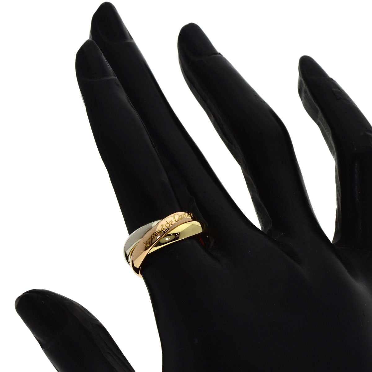 CARTIER Trinity #50 Ring K18 Yellow Gold K18 White GoldLadies [Used]