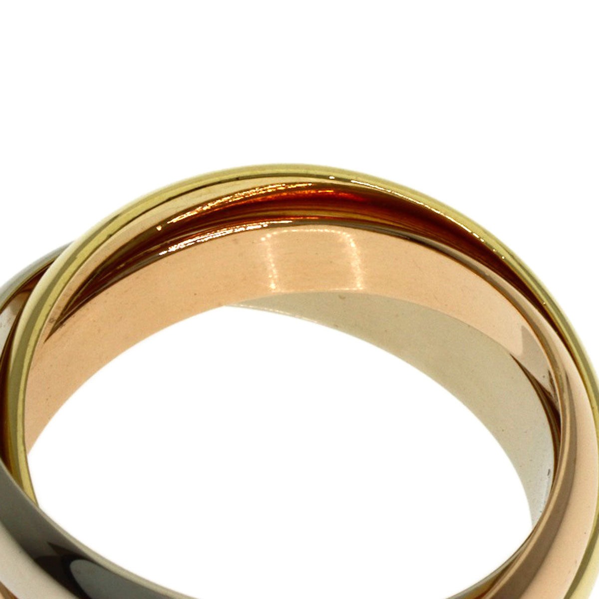 CARTIER Trinity #50 Ring K18 Yellow Gold K18 White GoldLadies [Used]