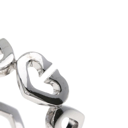 CARTIER C heart Diamond Ring K18 White Gold Ladies [Used]