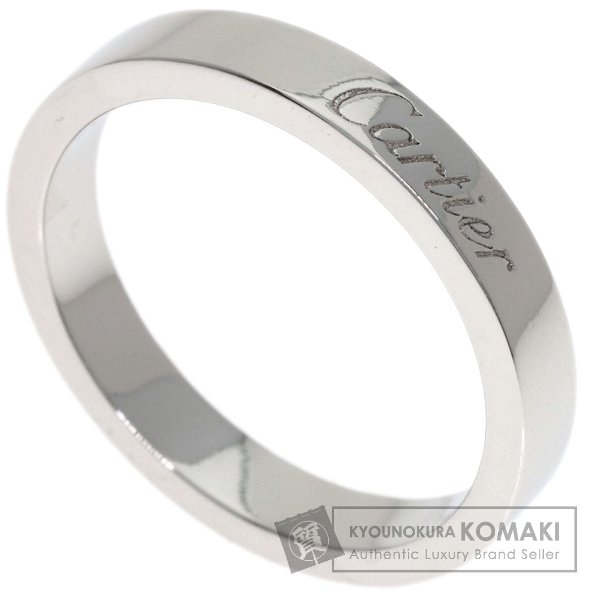 CARTIER Engraved # 49 Ring Platinum PT950 Ladies [Used]