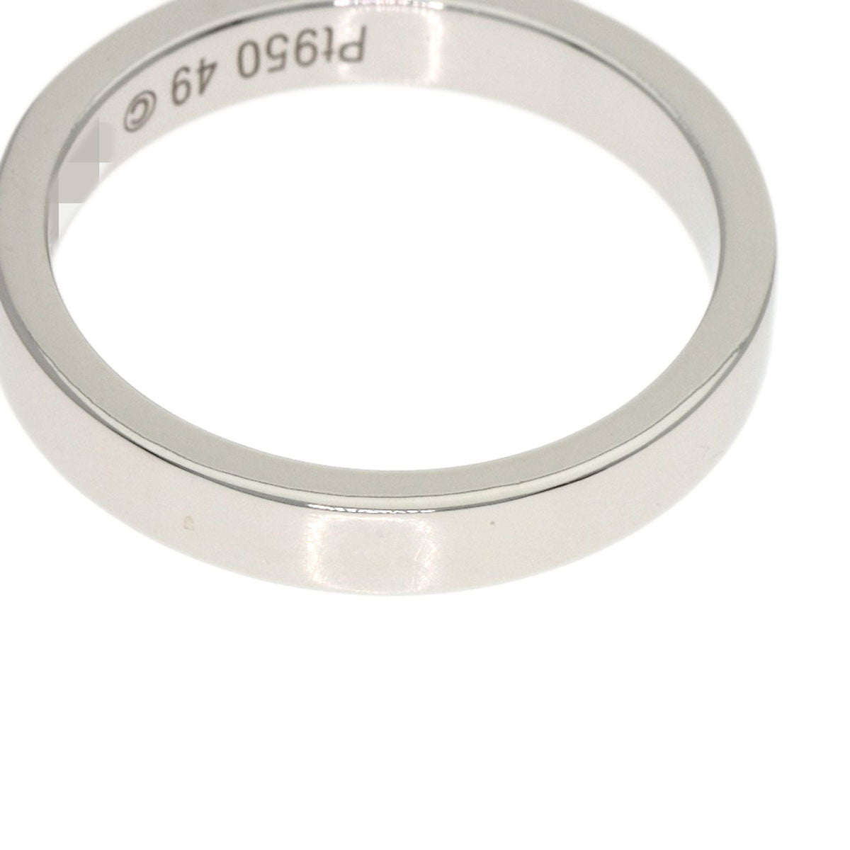 CARTIER Engraved # 49 Ring Platinum PT950 Ladies [Used]