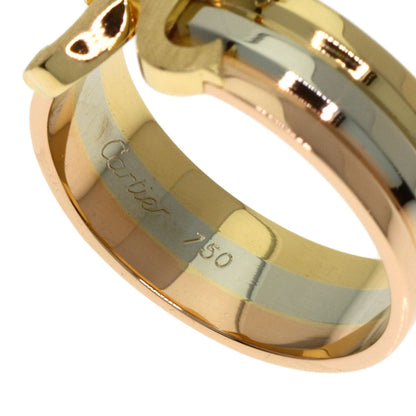 CARTIER 2C ring # 49 Ring K18 Yellow Gold K18 White GoldLadies [Used]