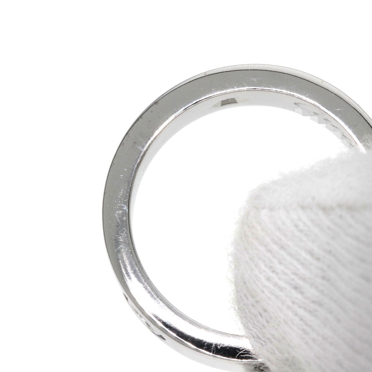 CARTIER love ring 3P Diamond #49 Ring K18 White Gold Ladies [Used]