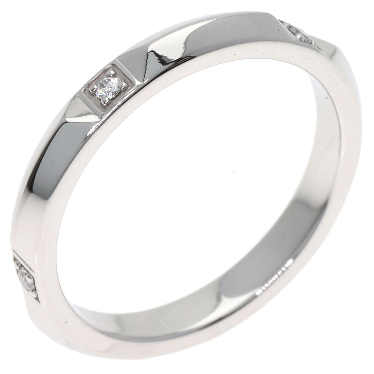 TIFFANY&Co. True Band Diamond Ring Platinum PT950 Ladies [Used]