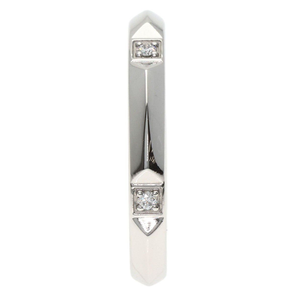 TIFFANY&Co. True Band Diamond Ring Platinum PT950 Ladies [Used]