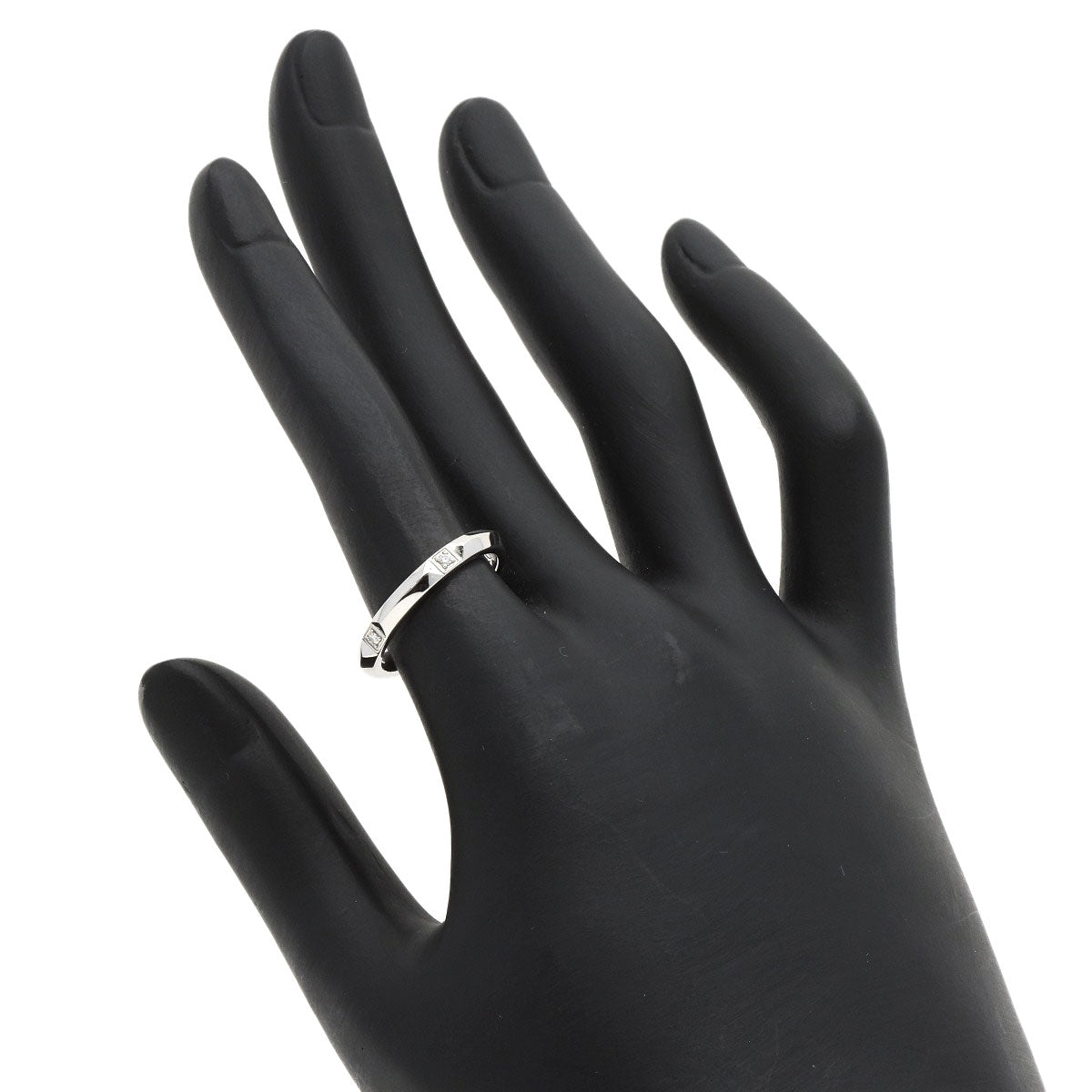 TIFFANY&Co. True Band Diamond Ring Platinum PT950 Ladies [Used]