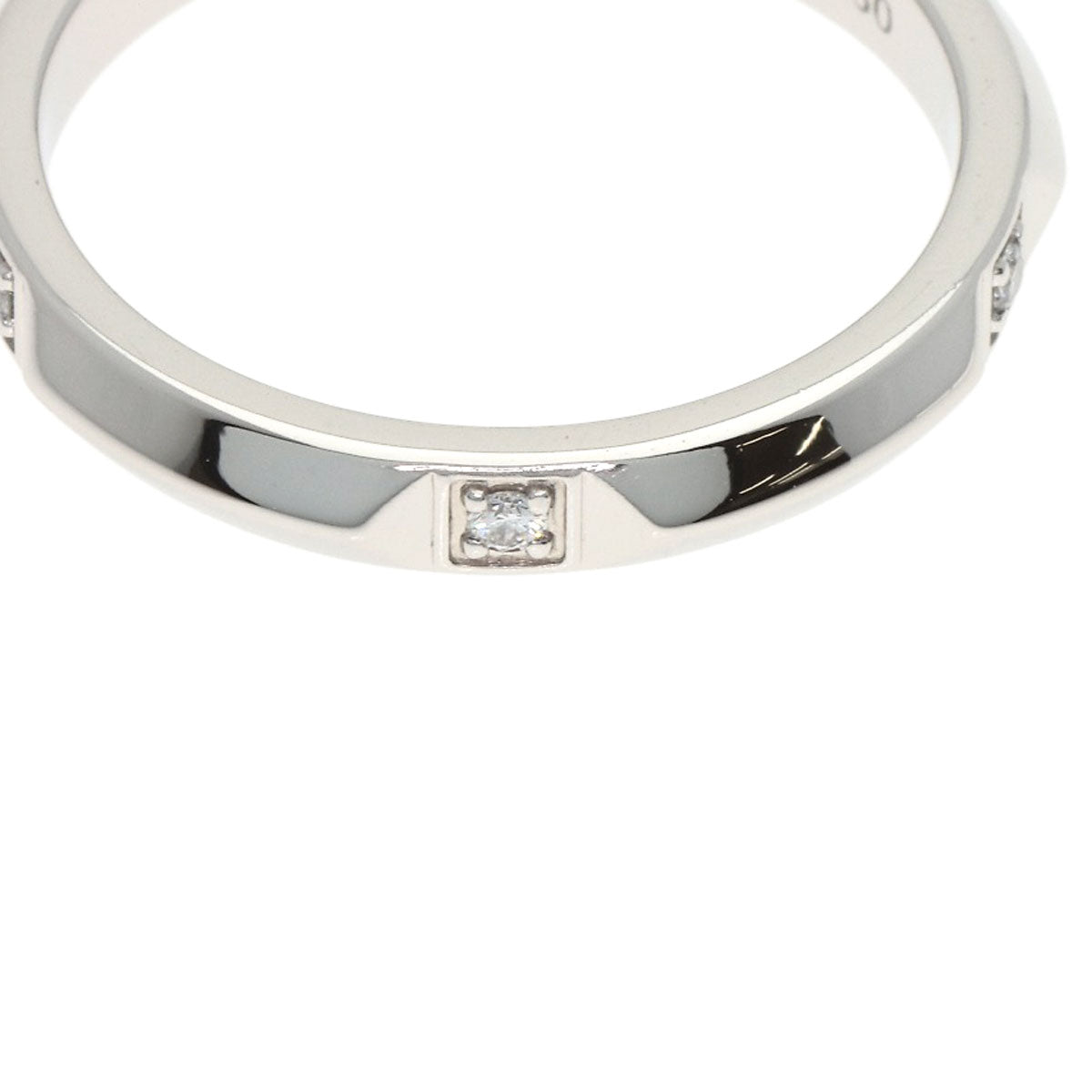 TIFFANY&Co. True Band Diamond Ring Platinum PT950 Ladies [Used]