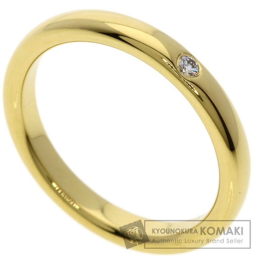 TIFFANY&Co. Stacking band 1P Diamond Ring K18 Yellow Gold Ladies [Used]