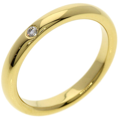 TIFFANY&Co. Stacking band 1P Diamond Ring K18 Yellow Gold Ladies [Used]
