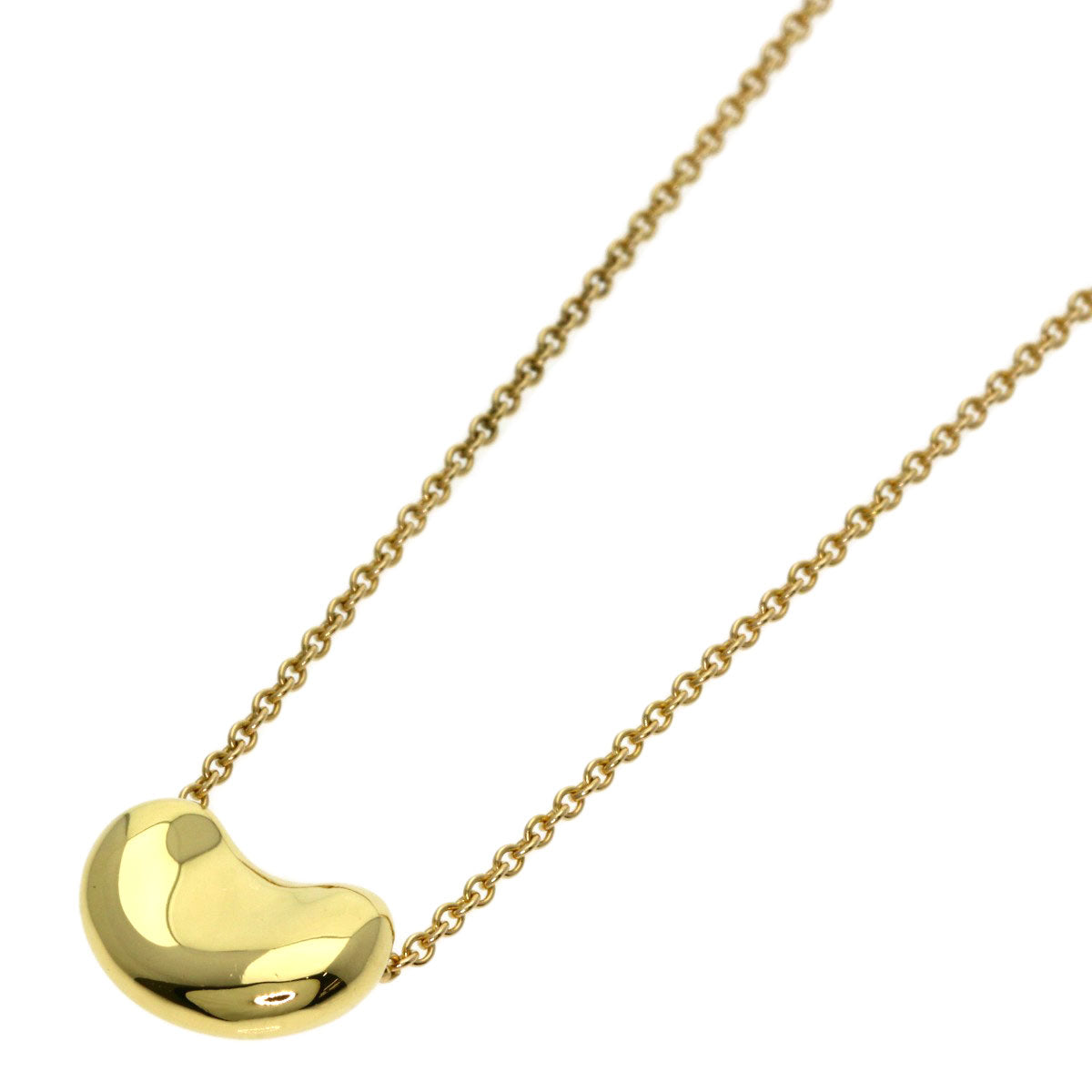 TIFFANY&Co. Bean Necklace K18 Yellow Gold Ladies [Used]