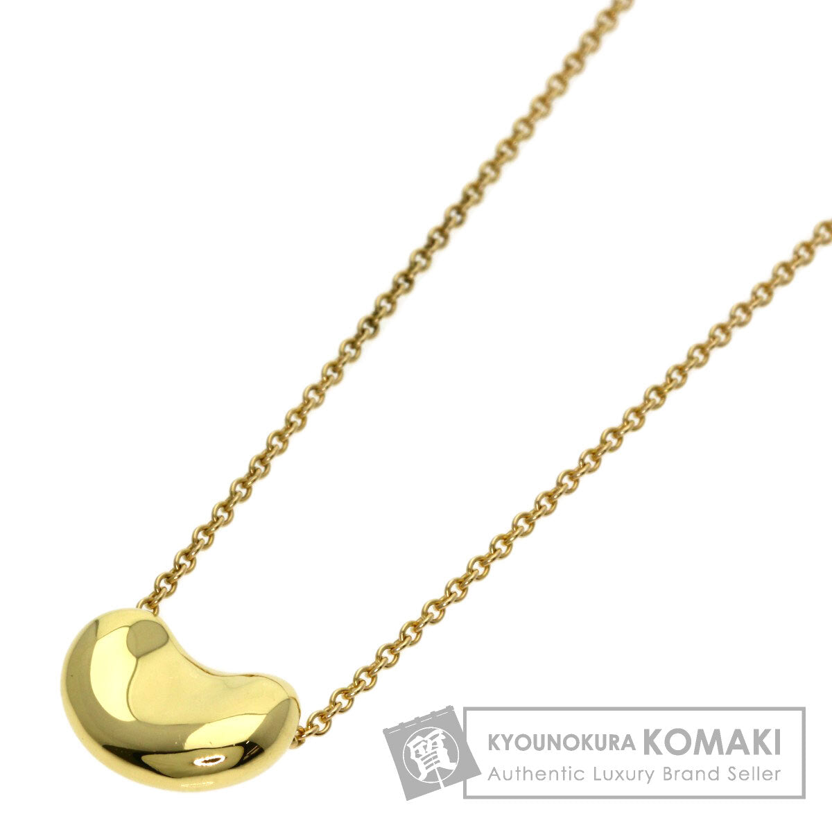 TIFFANY&Co. Bean Necklace K18 Yellow Gold Ladies [Used]