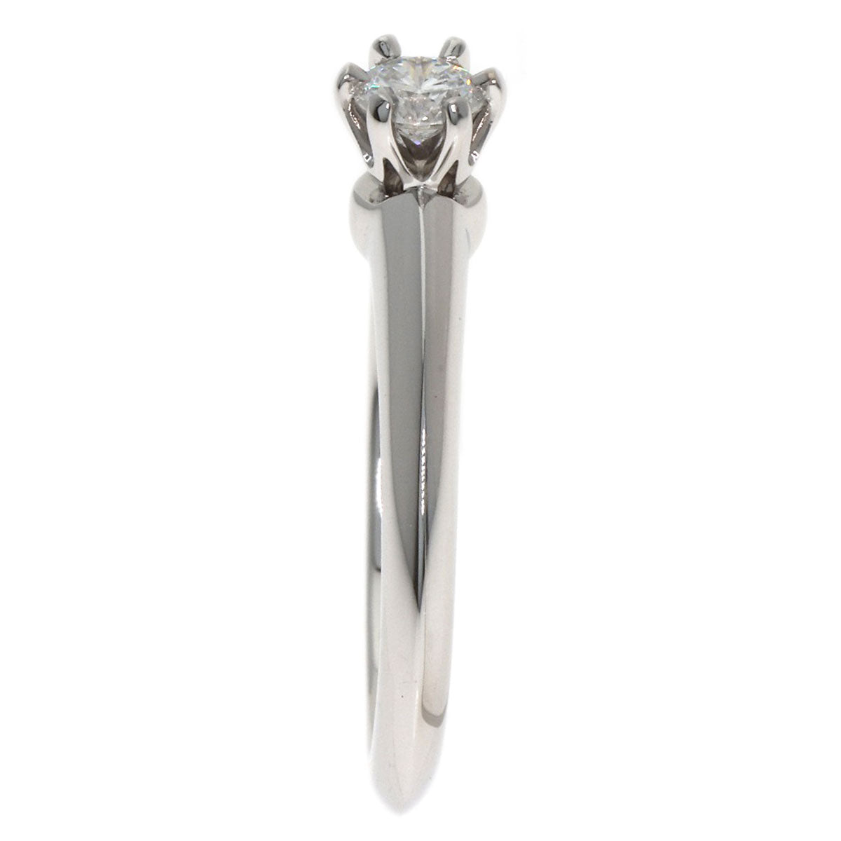 TIFFANY&Co. Solitaire Diamond Ring Platinum PT950 Ladies [Used]
