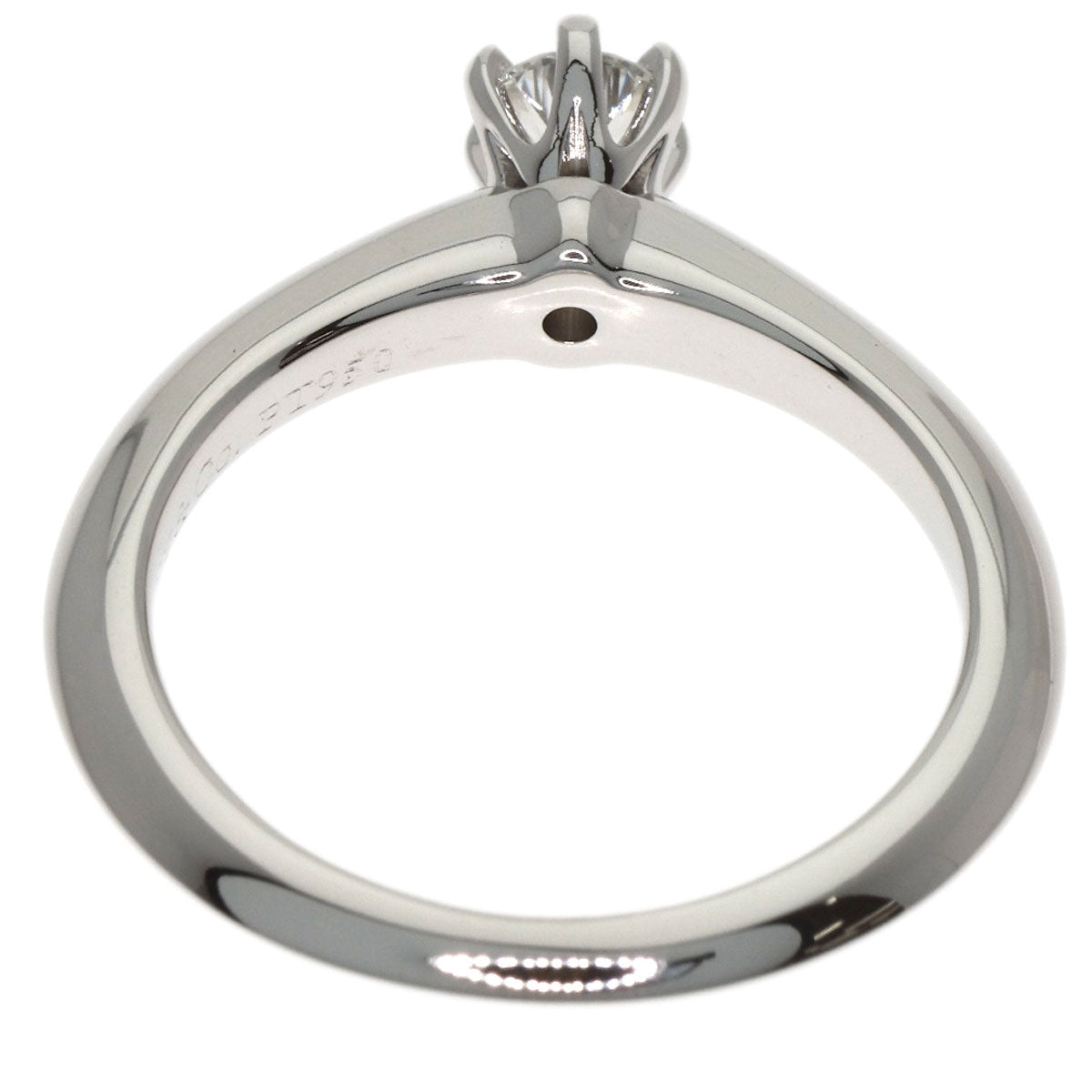 TIFFANY&Co. Solitaire Diamond Ring Platinum PT950 Ladies [Used]