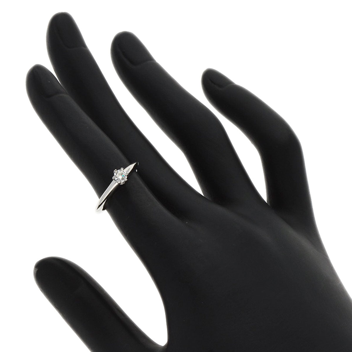 TIFFANY&Co. Solitaire Diamond Ring Platinum PT950 Ladies [Used]